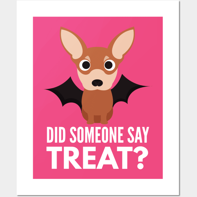 Chihuahua Halloween Trick or Treat Wall Art by DoggyStyles